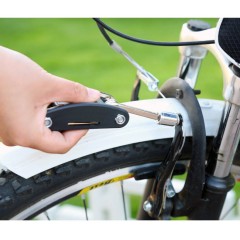 山地自行車(chē)維修工具便攜折疊內(nèi)六角螺絲刀套筒扳手多功能補(bǔ)胎組合