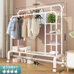晾衣架落地家用臥室內曬掛架子陽臺學生宿舍折疊簡易置物涼衣服桿